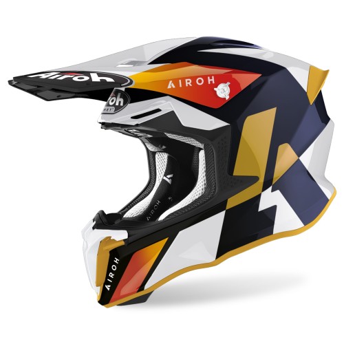 KASK AIROH TWIST 2.0   Lift White/Blue Gloss